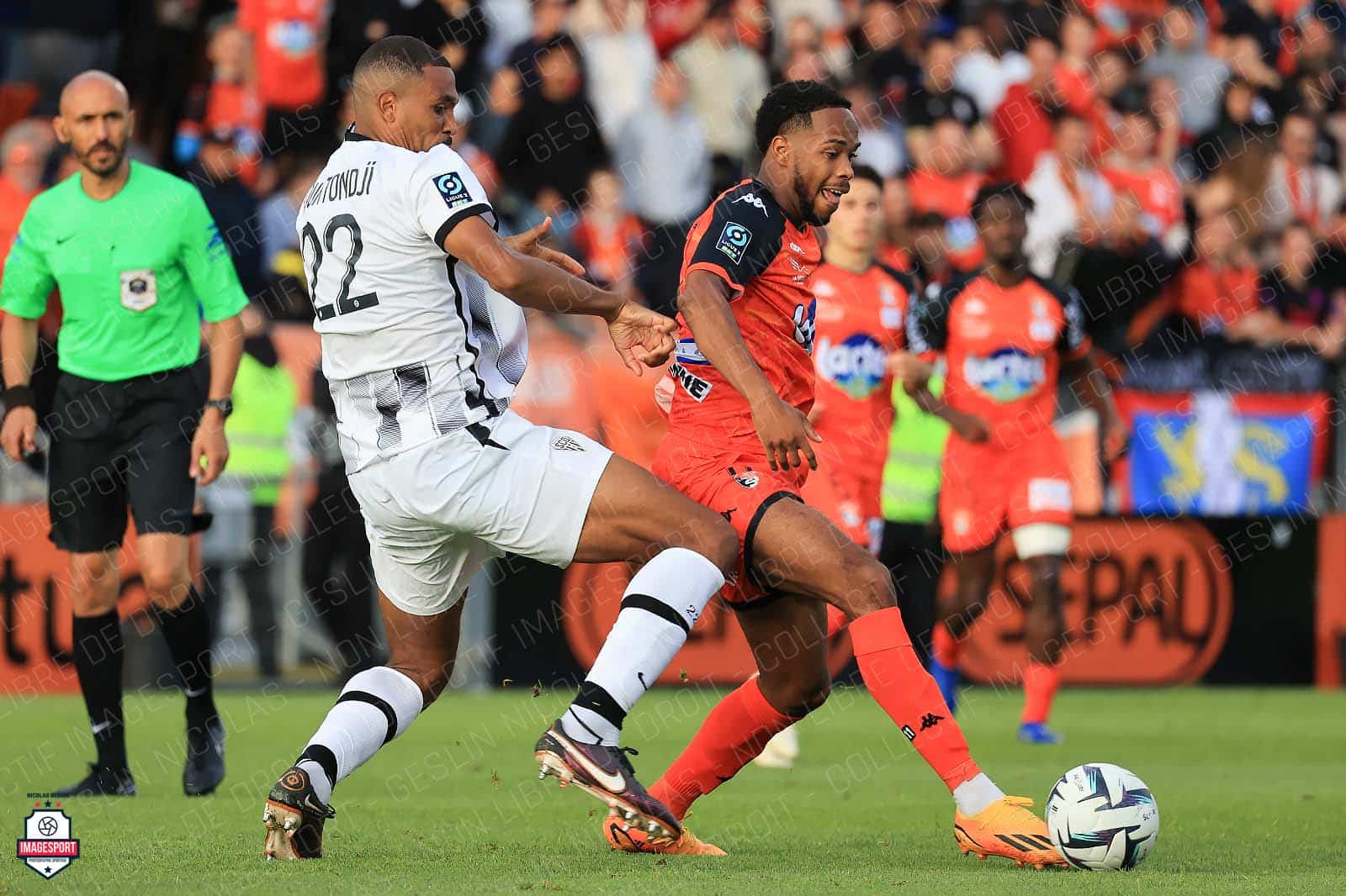 Cédric HOUNTONDJI (Angers SCO) / Rémy LABEAU LASCARY (Stade Lavallois)