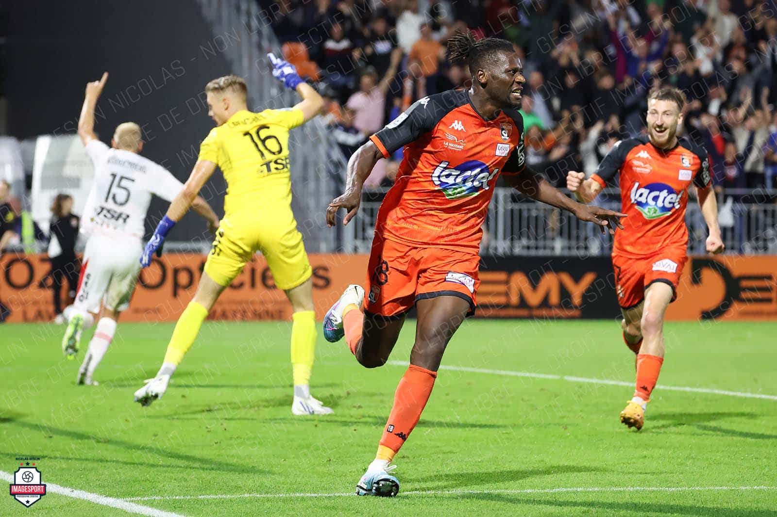Joie de Malik Tchkounté (Stade Lavallois