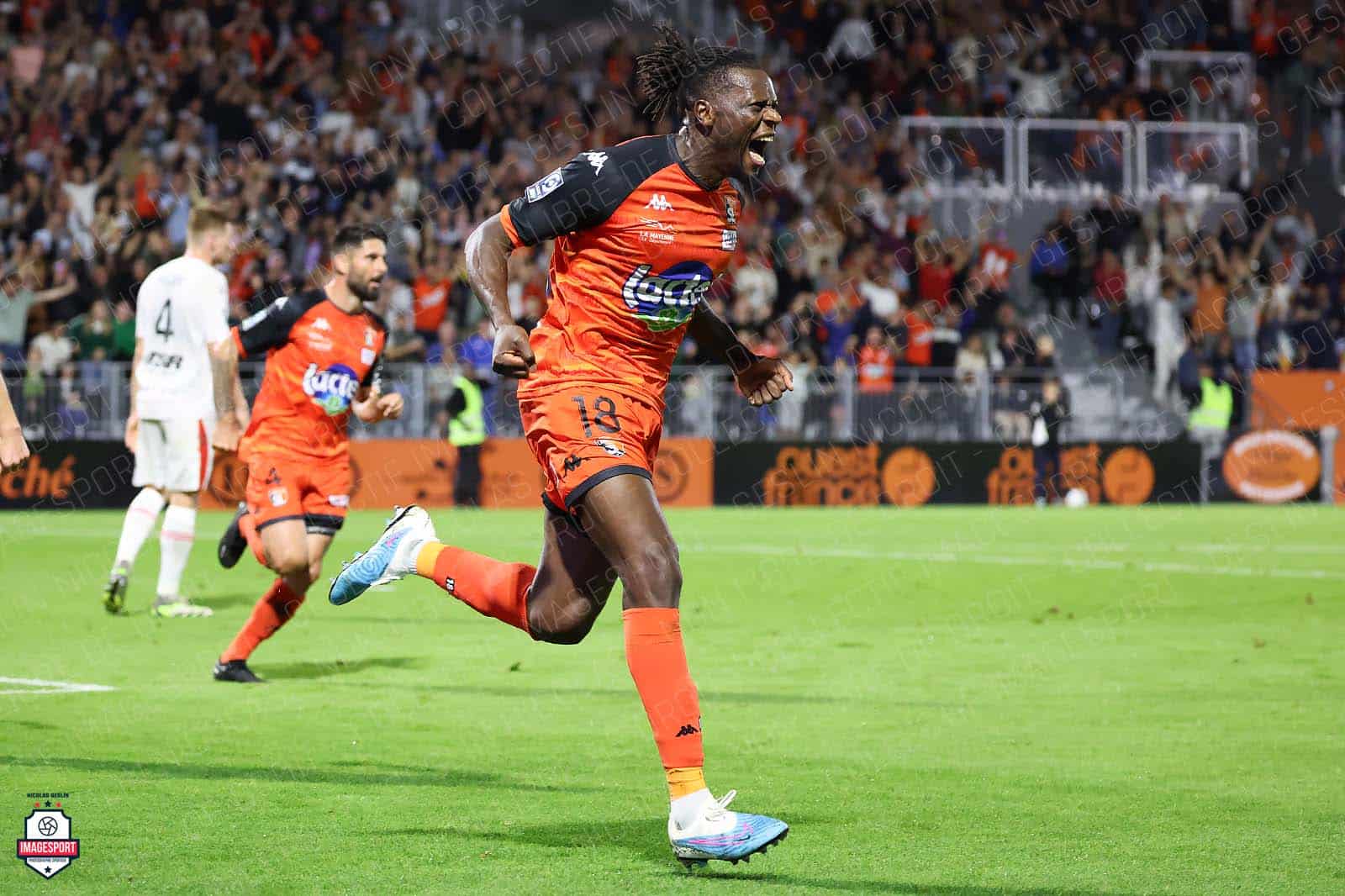 Joie de Malik Tchkounté (Stade Lavallois)