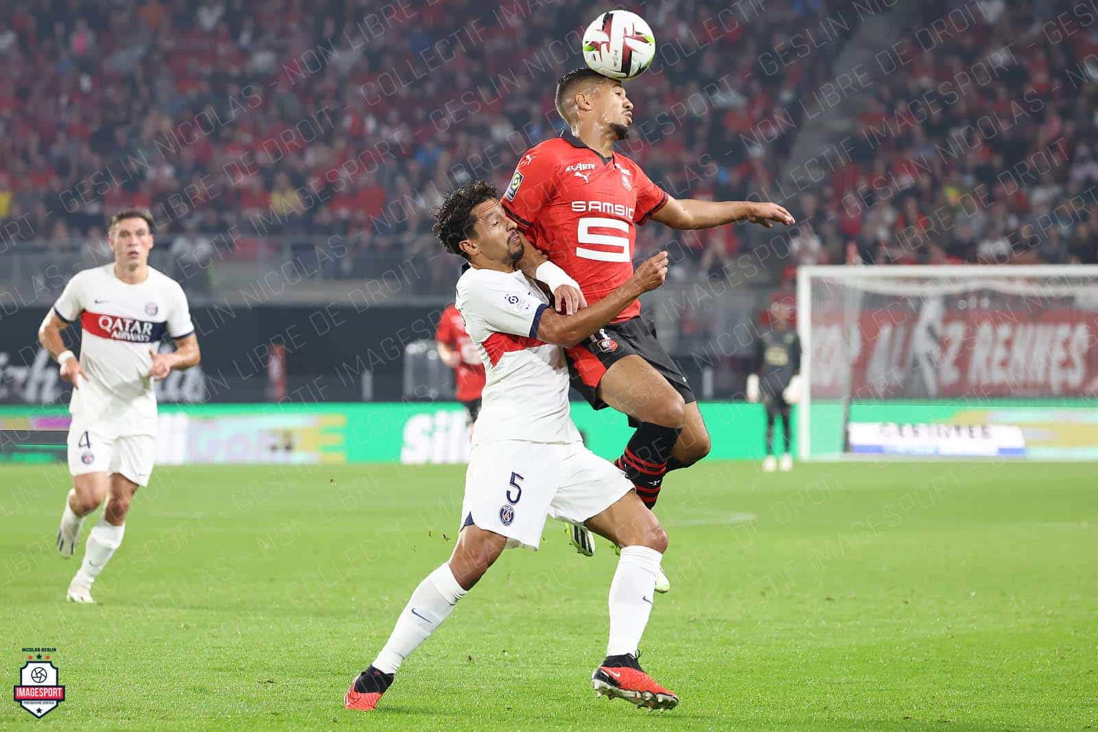 Marquinhos (PSG) / Ludovic Blas (Stade Rennais)