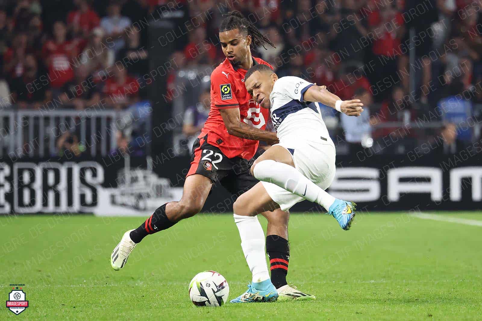 Lorenz Assignon (Stade Rennais) / Kyllian MBAPPE (Paris Saint-Germain)
