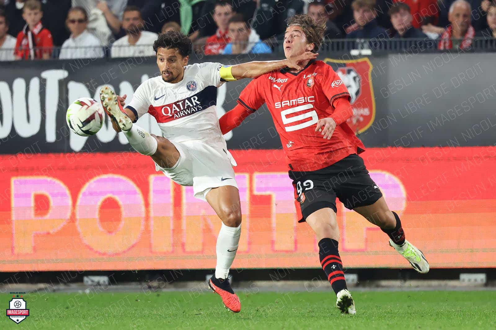 Marquinhos (Paris Saint-Germain) / Bertug Yildirim (Stade Rennais)
