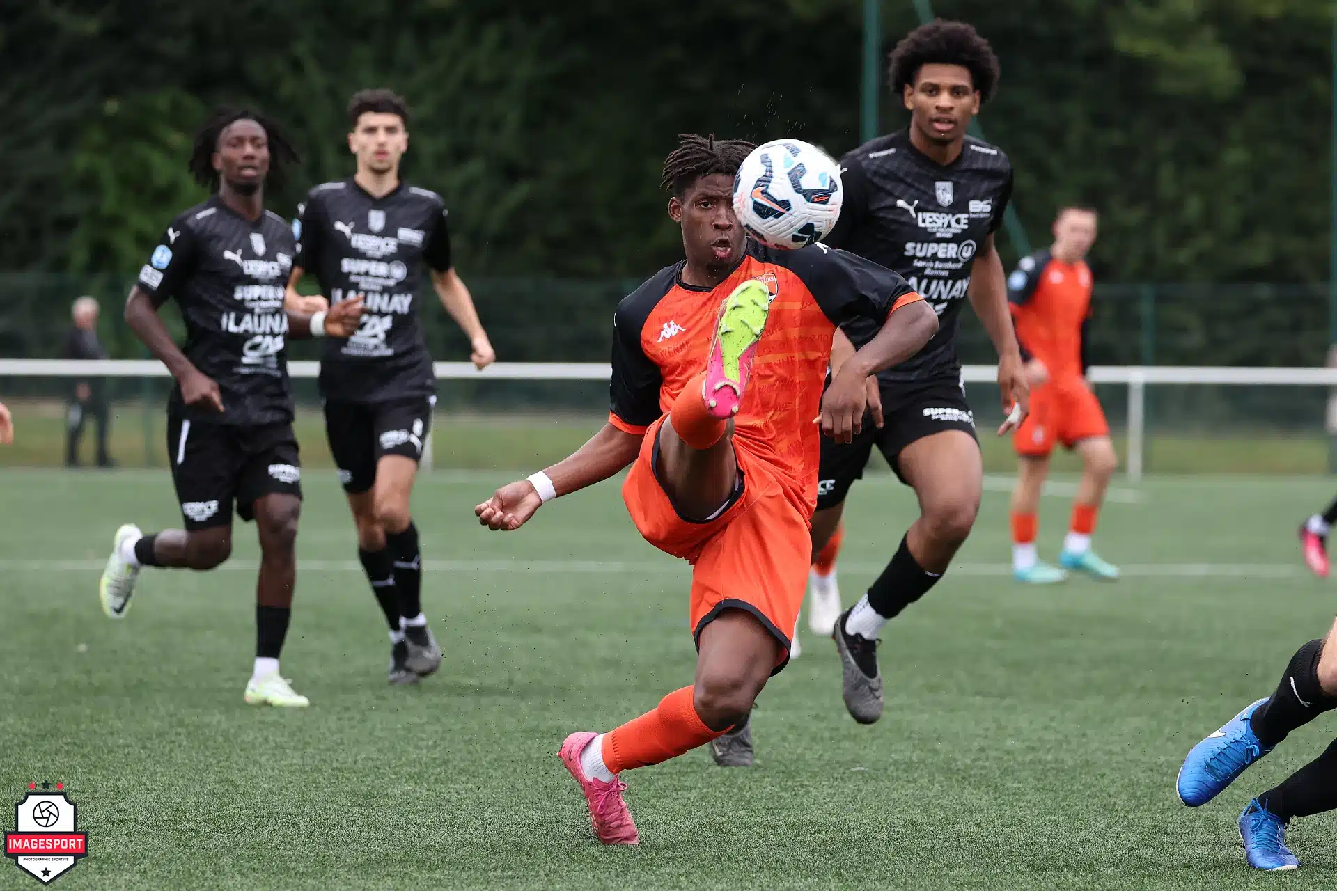 07/09/2024, Laval (Mayenne), National 3, Saison 2024-2025, [National 3-J03] Stade Lavallois-TA Rennes au Plaine des Gandonnières - Aristide MATETA (Stade Lavallois)