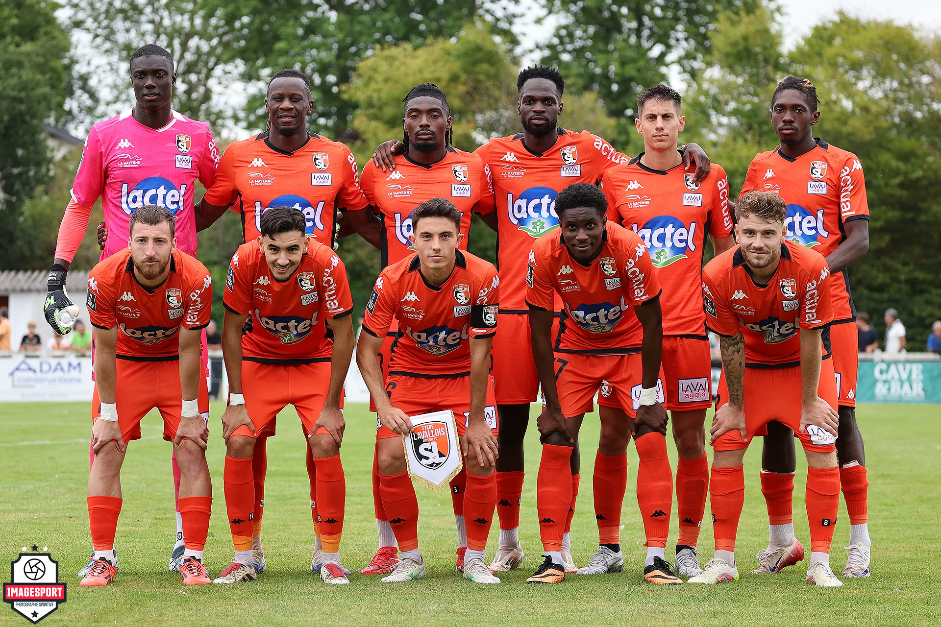 26/07/2025, Château-Gontier (Mayenne), Ligue 2, Saison 2025-2026, Match de Préparation n°4 - Stade Lavallois-UNFP FC au stade du Pavé - Onze de départ